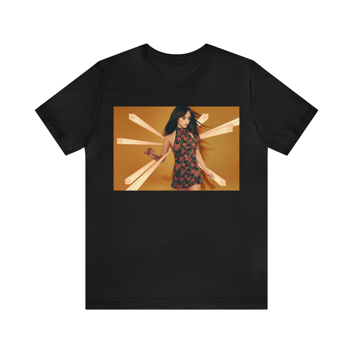 Jenna Ortega T-shirt(ships from USA) Soft Cotton Jersey Short Sleeve Tee(Unisex)