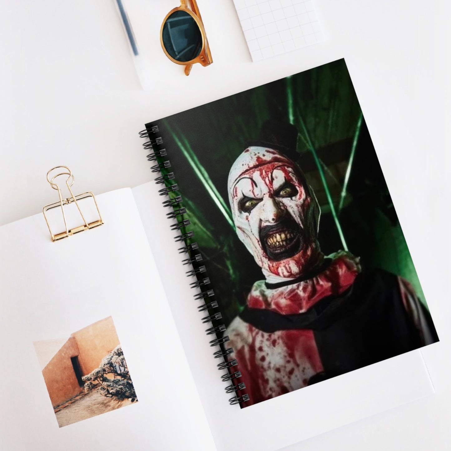 Terrifier Art the Clown Notebook(ships from USA) - Spiral Ruled Line Journal