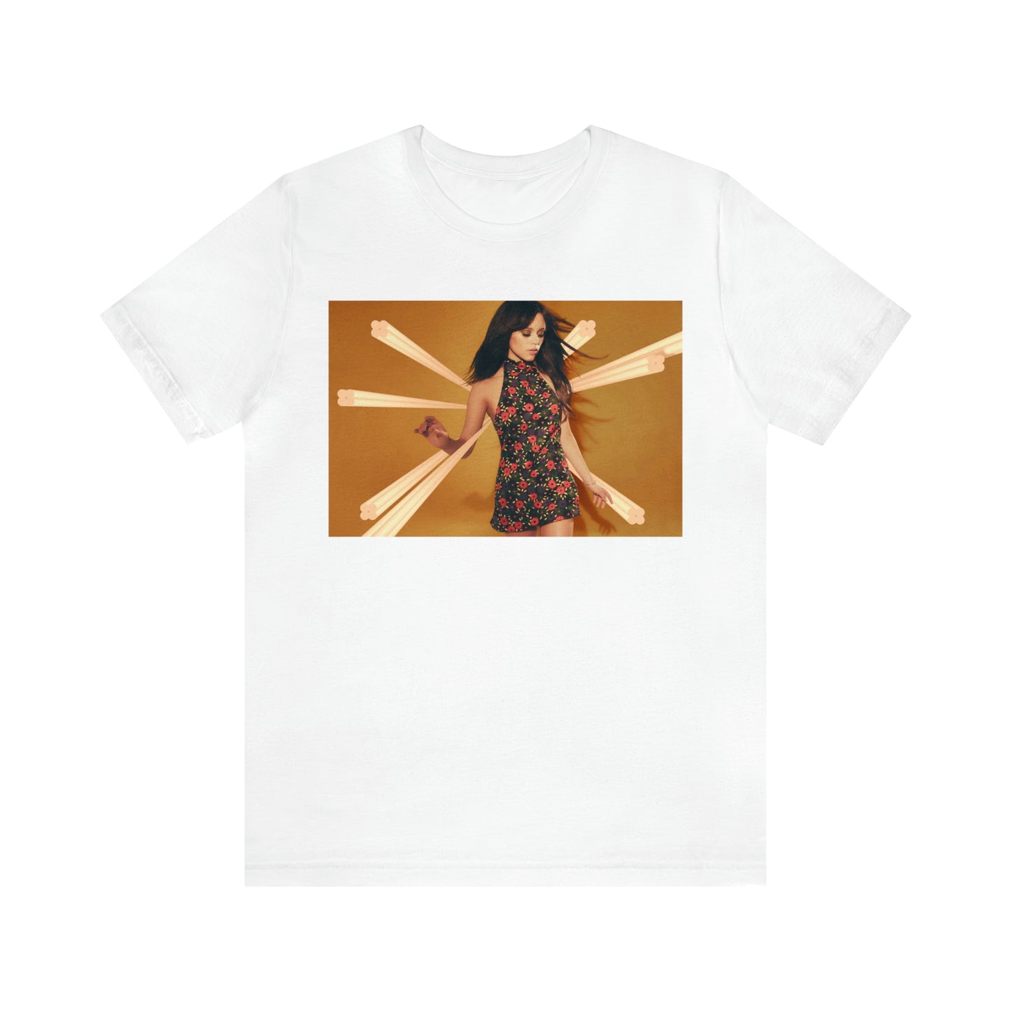 Jenna Ortega T-shirt(ships from EU) Soft Cotton Jersey Short Sleeve Tee(Unisex)