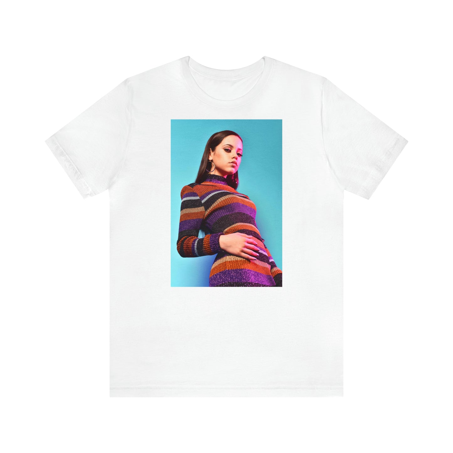 Jenna Ortega T-shirt(ships from EU) Soft Cotton Jersey Short Sleeve Tee(Unisex)