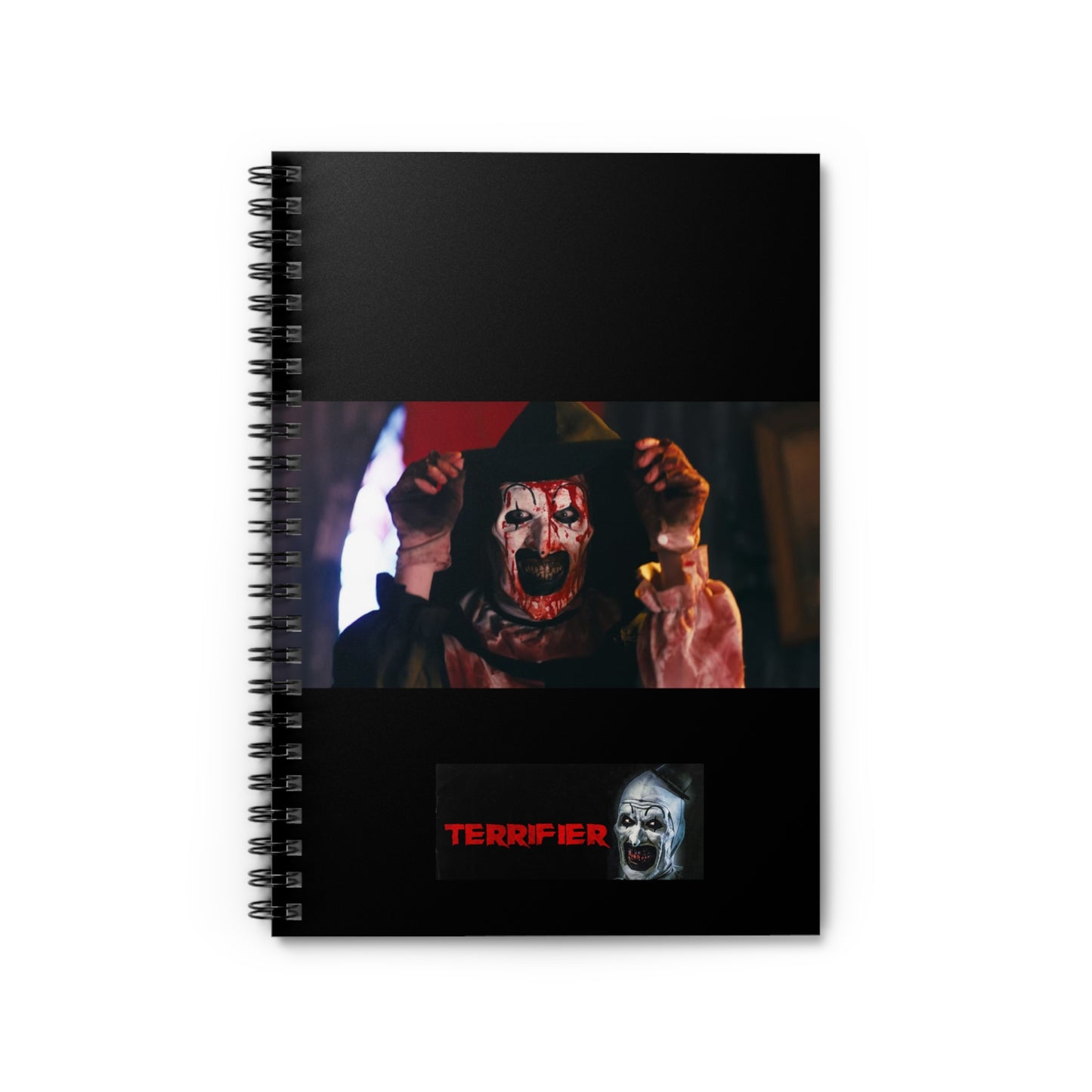 Terrifier Art the Clown Notebook(ships from USA) - Spiral Ruled Line Journal