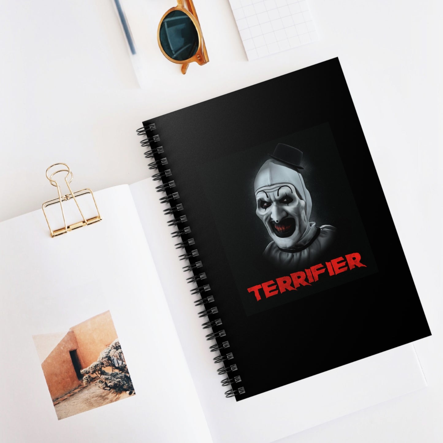 Terrifier Art the Clown Notebook(ships from USA) - Spiral Ruled Line Journal