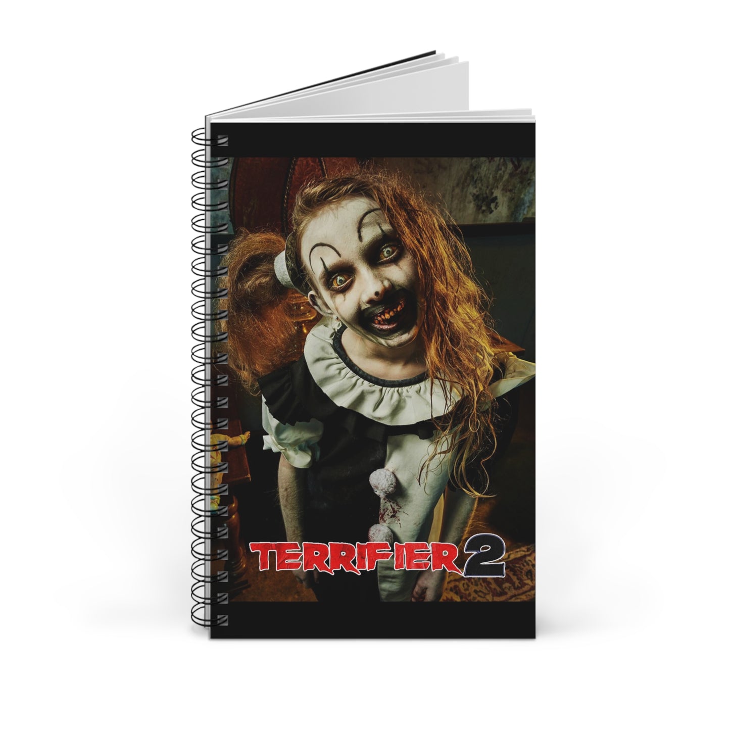 Terrifier the Little Pale Girl Notebook(ships from EU) - Spiral Ruled Line Journal