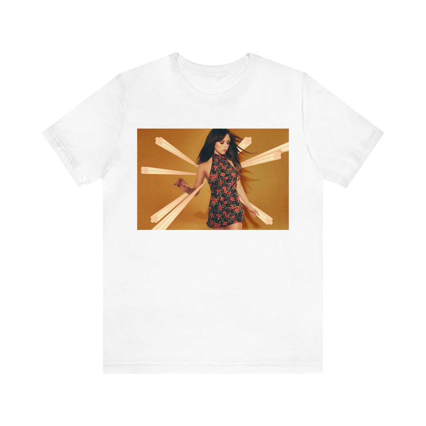 Jenna Ortega T-shirt(ships from USA) Soft Cotton Jersey Short Sleeve Tee(Unisex)