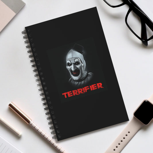 Terrifier Art the Clown Notebook(ships from EU) - Spiral Ruled Line Journal