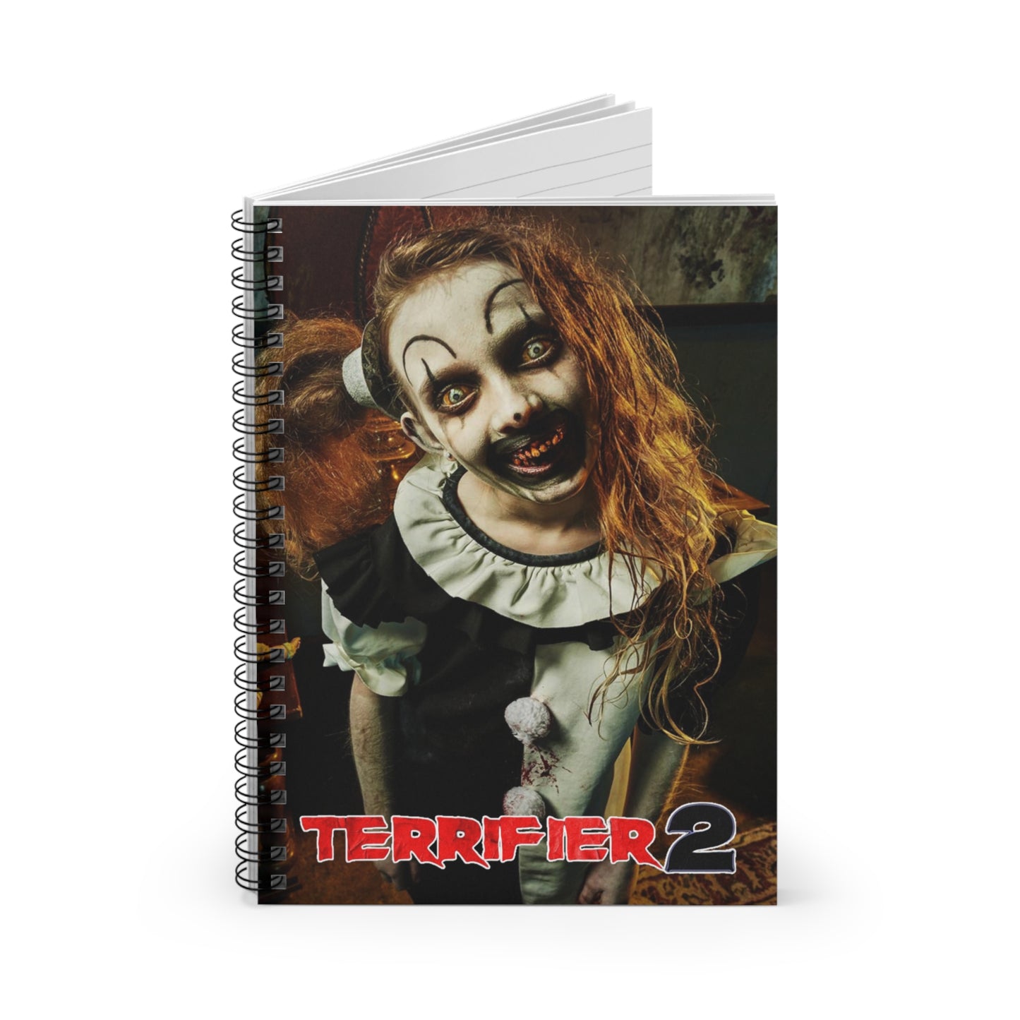 Terrifier the Little Pale Girl Notebook(ships from USA) - Spiral Ruled Line Journal