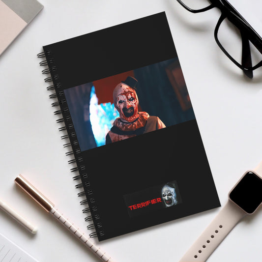 Terrifier Art the Clown Notebook(ships from EU) - Spiral Ruled Line Journal