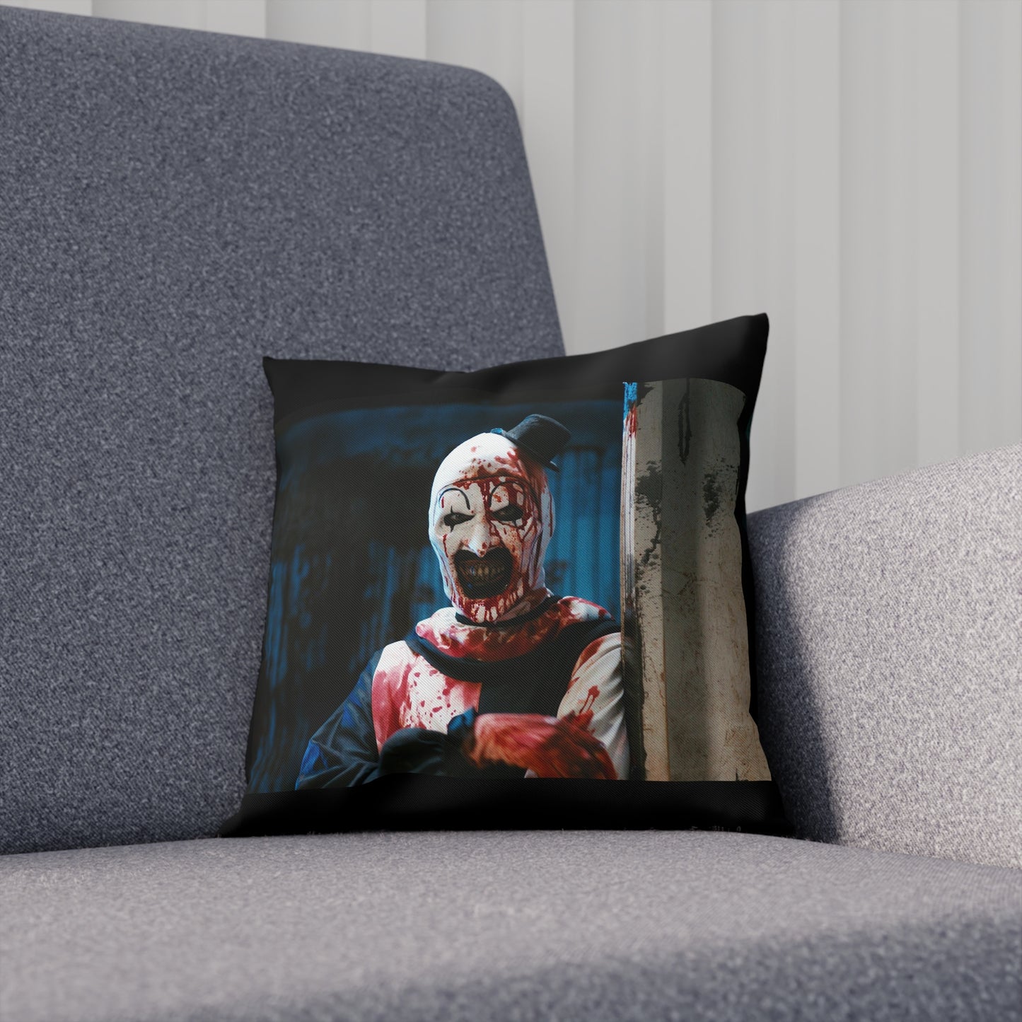 Terrifier Art the Clown Pillow(ships from EU)with the Little Pale Girl on other side