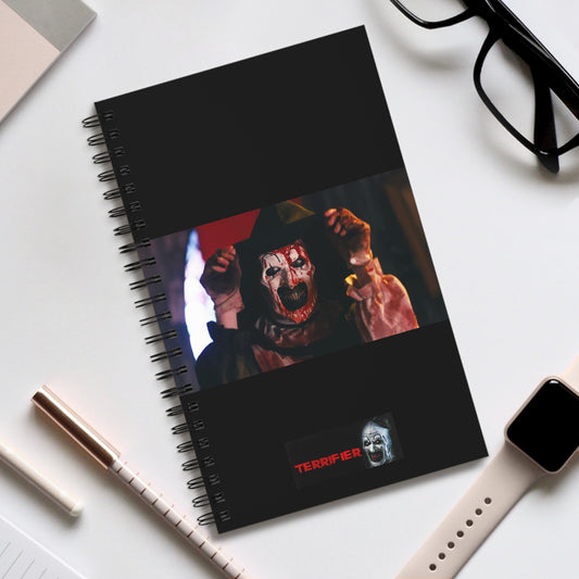 Terrifier Art the Clown Notebook(ships from EU) - Spiral Ruled Line Journal