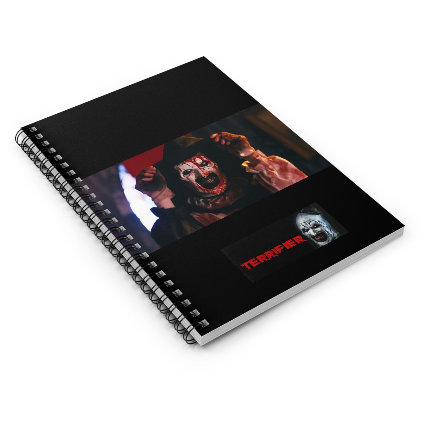 Terrifier Art the Clown Notebook(ships from USA) - Spiral Ruled Line Journal