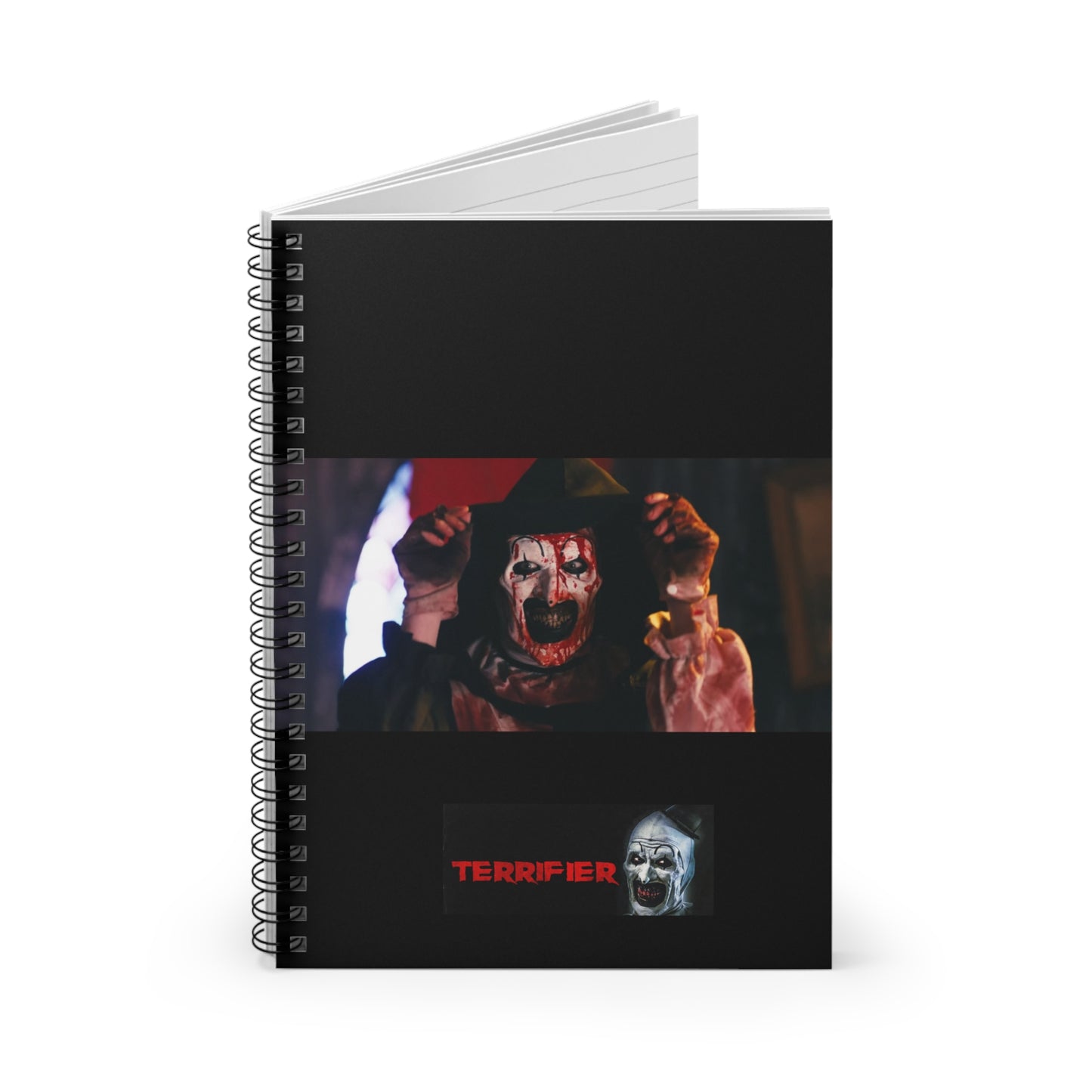 Terrifier Art the Clown Notebook(ships from USA) - Spiral Ruled Line Journal