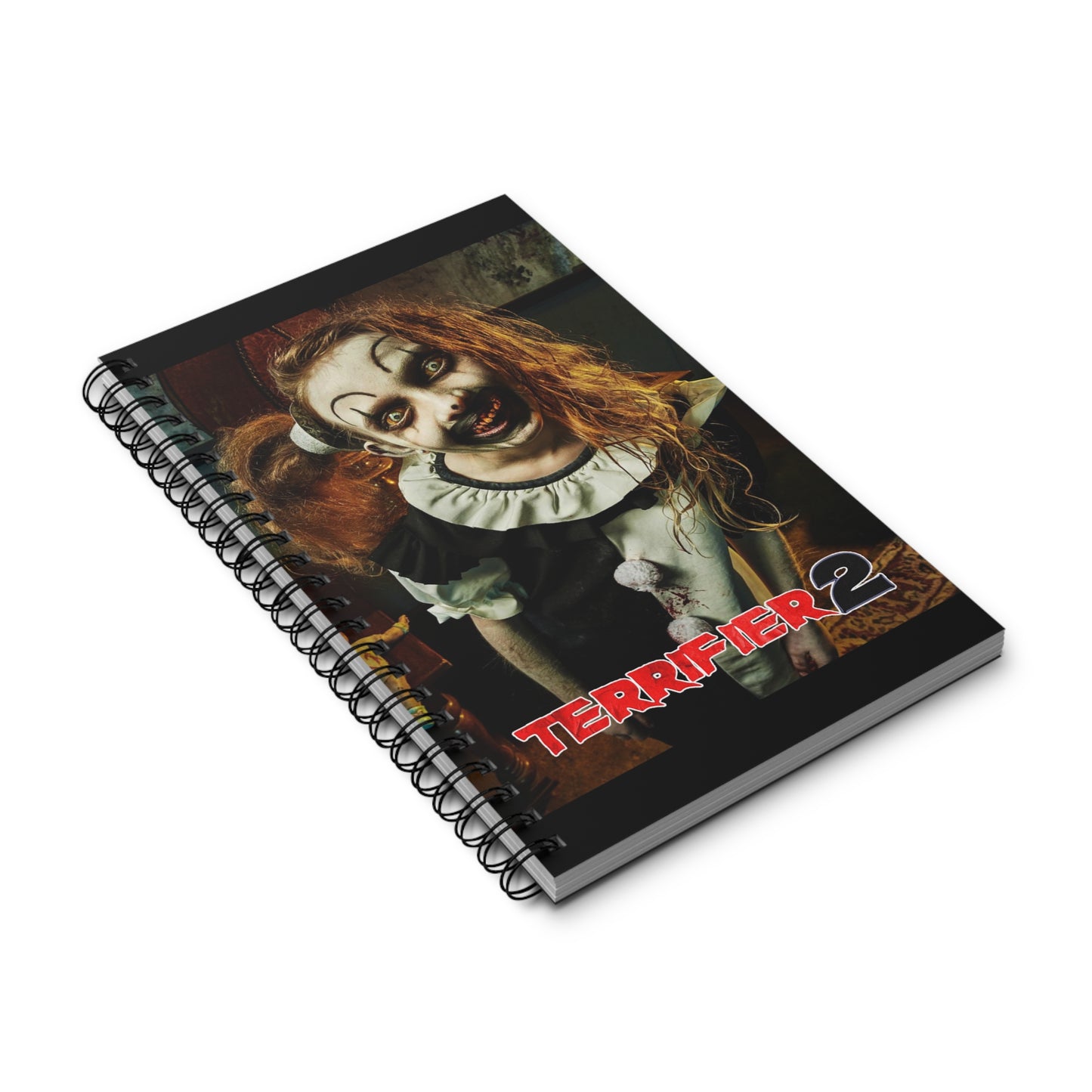 Terrifier the Little Pale Girl Notebook(ships from EU) - Spiral Ruled Line Journal