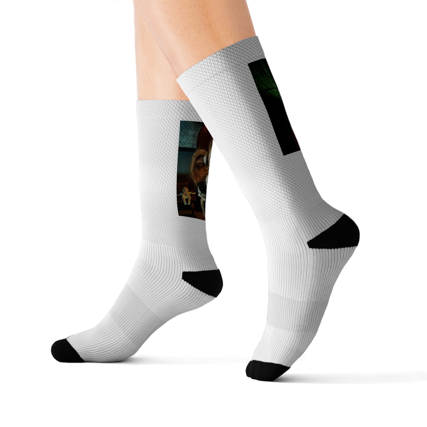 Art the Clown - Terrifier Socks - The little pale girl