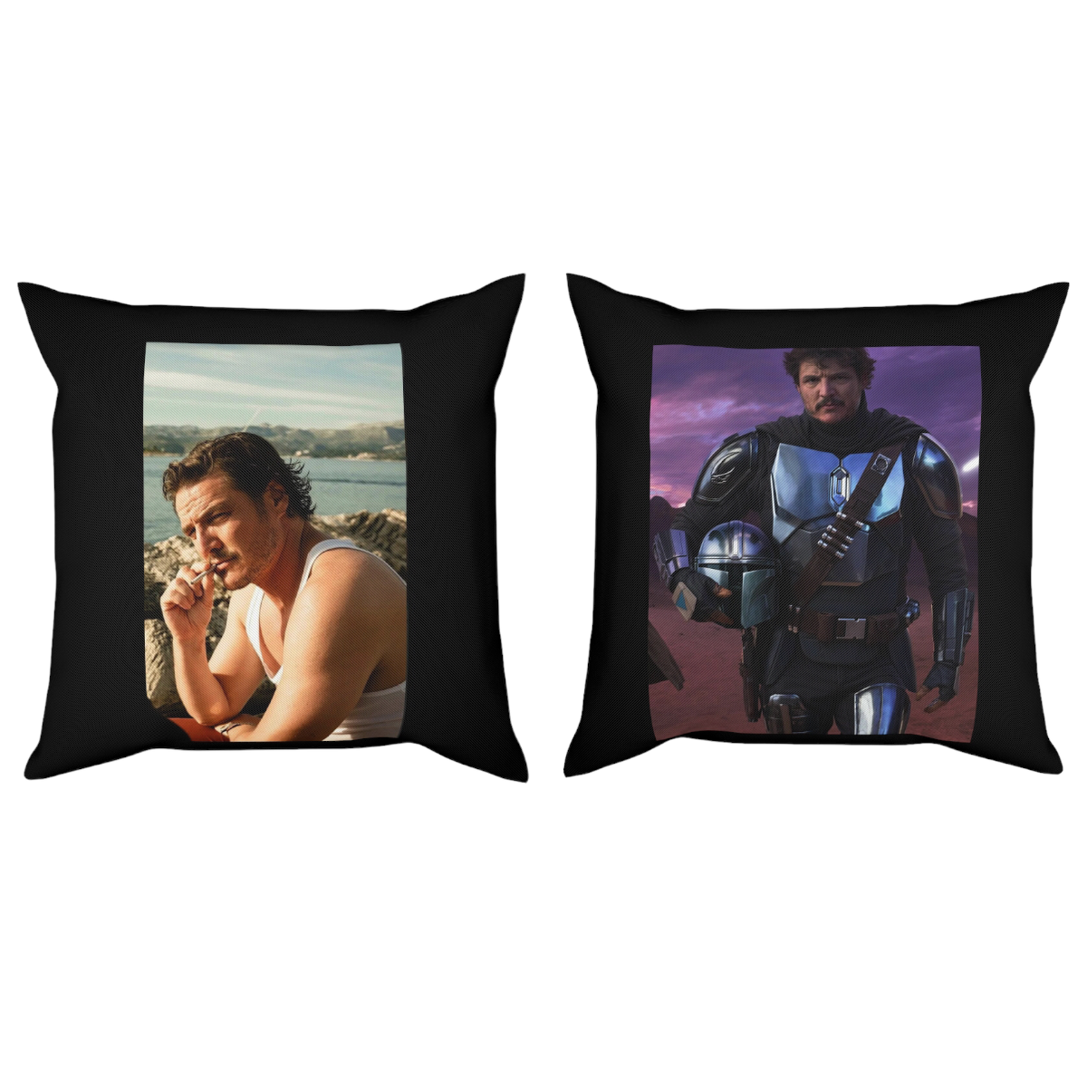 Pedro Pascal / Mandalorian Pillow(ships from USA)