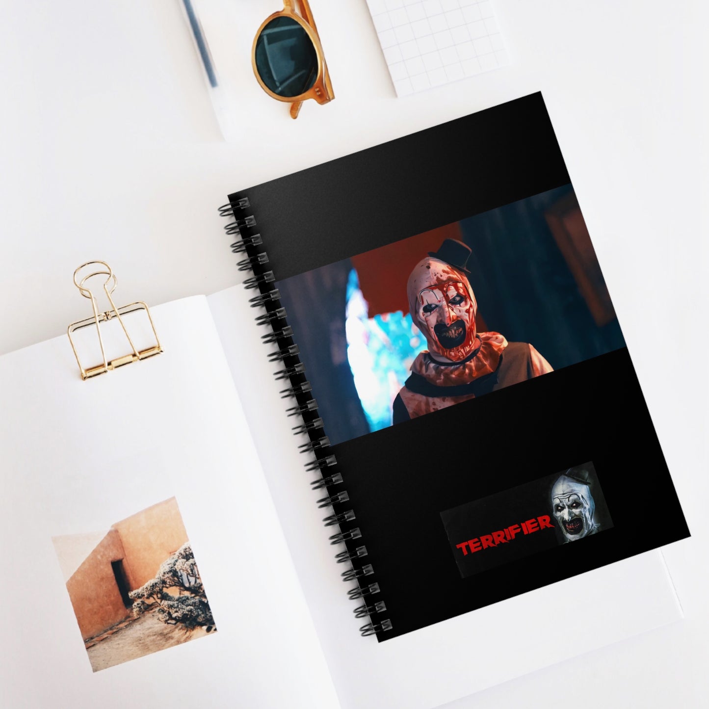 Terrifier Art the Clown Notebook(ships from USA) - Spiral Ruled Line Journal