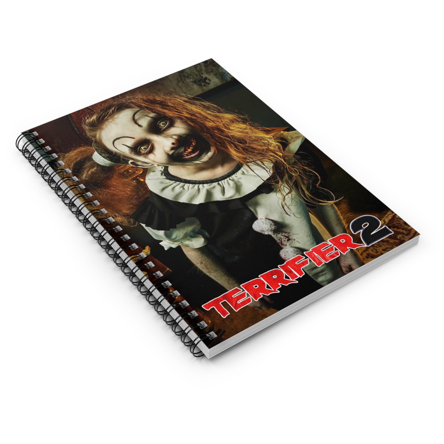 Terrifier the Little Pale Girl Notebook(ships from USA) - Spiral Ruled Line Journal