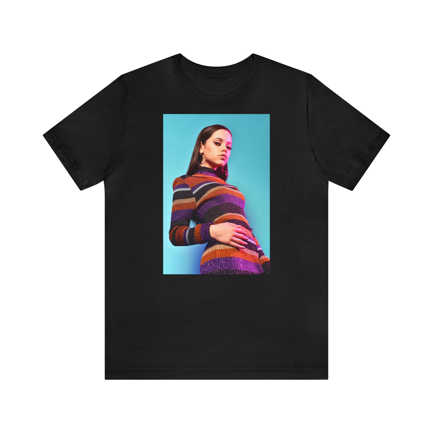 Jenna Ortega T-shirt(ships from EU) Soft Cotton Jersey Short Sleeve Tee(Unisex)