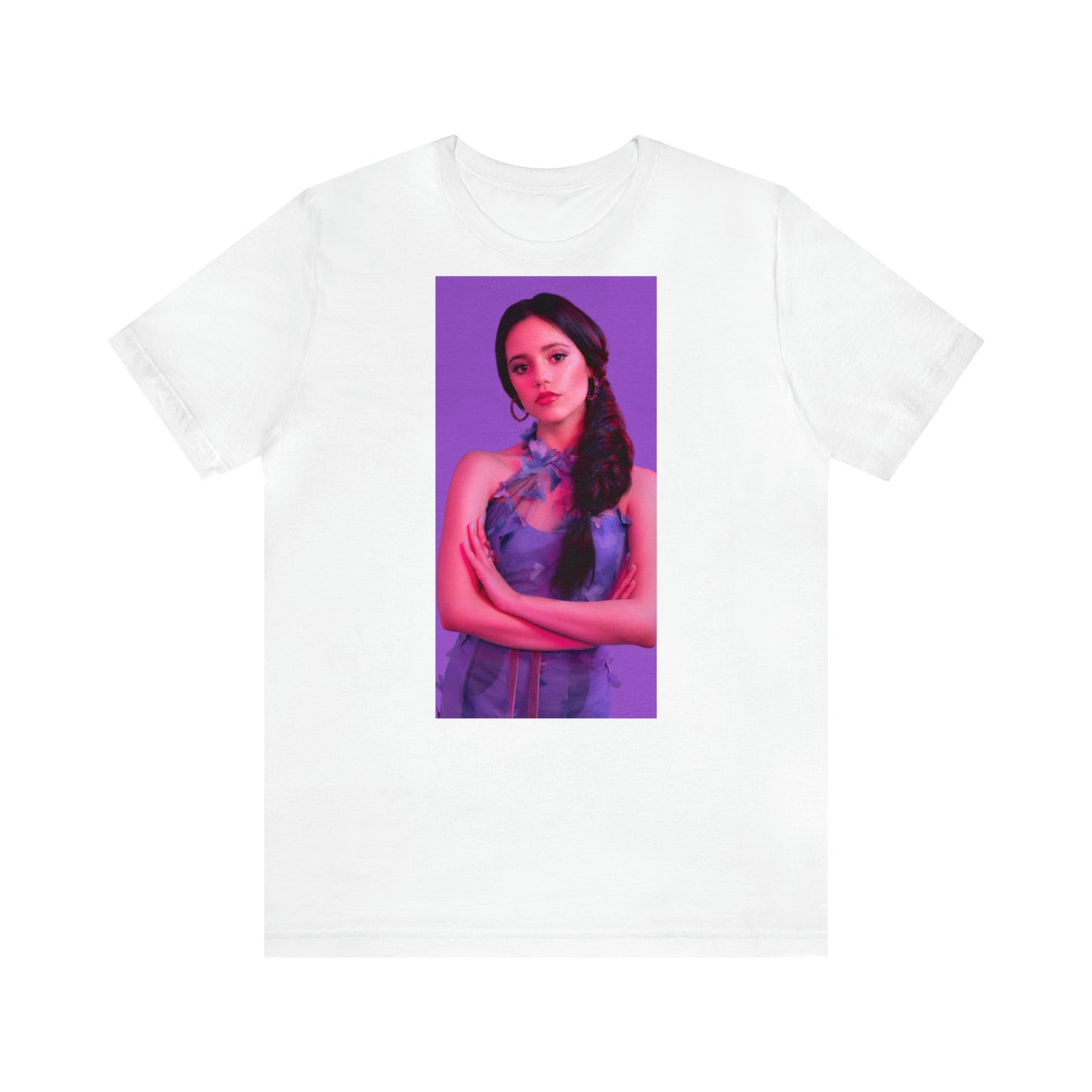 Jenna Ortega T-shirt(ships from EU) Soft Cotton Jersey Short Sleeve Tee(Unisex)