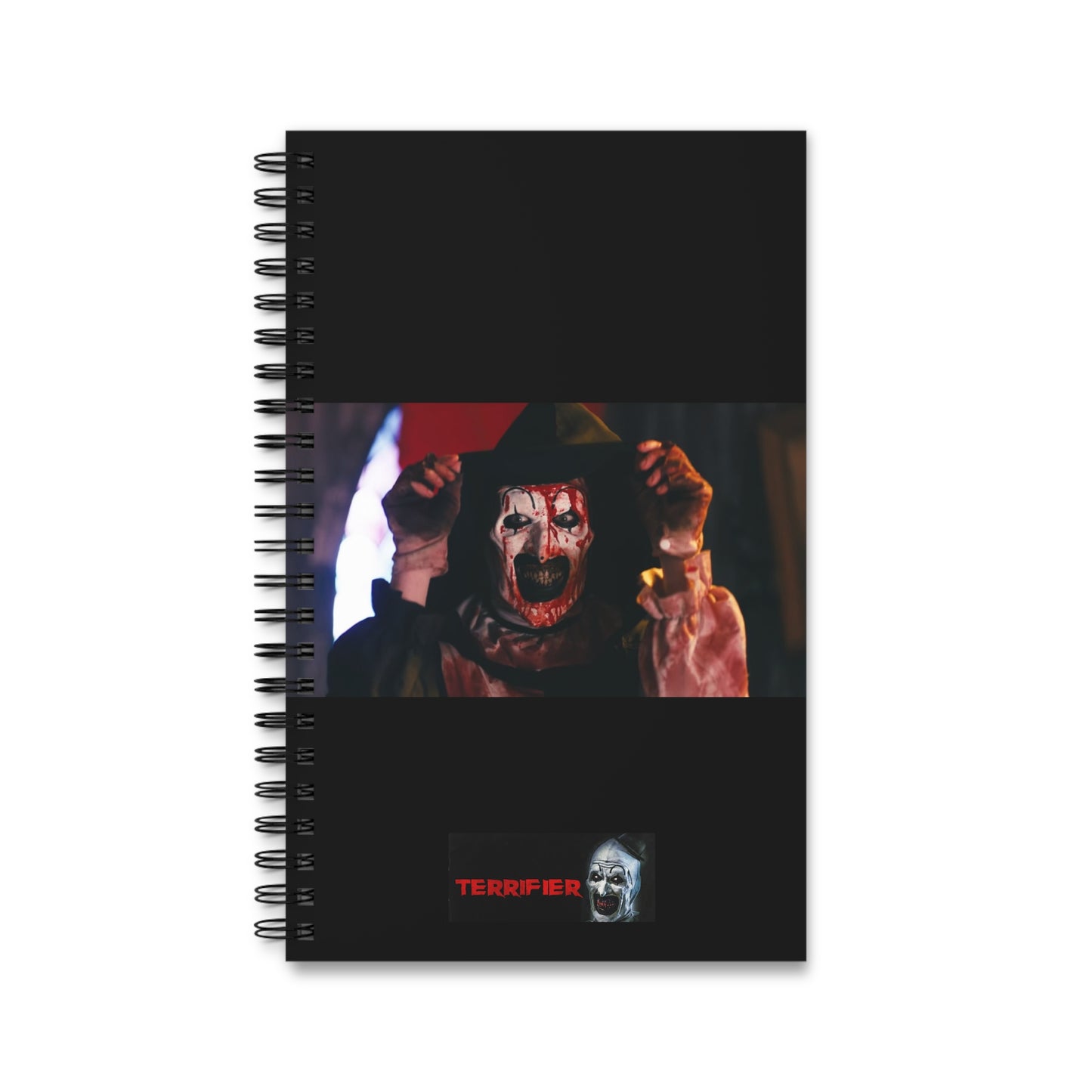 Terrifier Art the Clown Notebook(ships from EU) - Spiral Ruled Line Journal