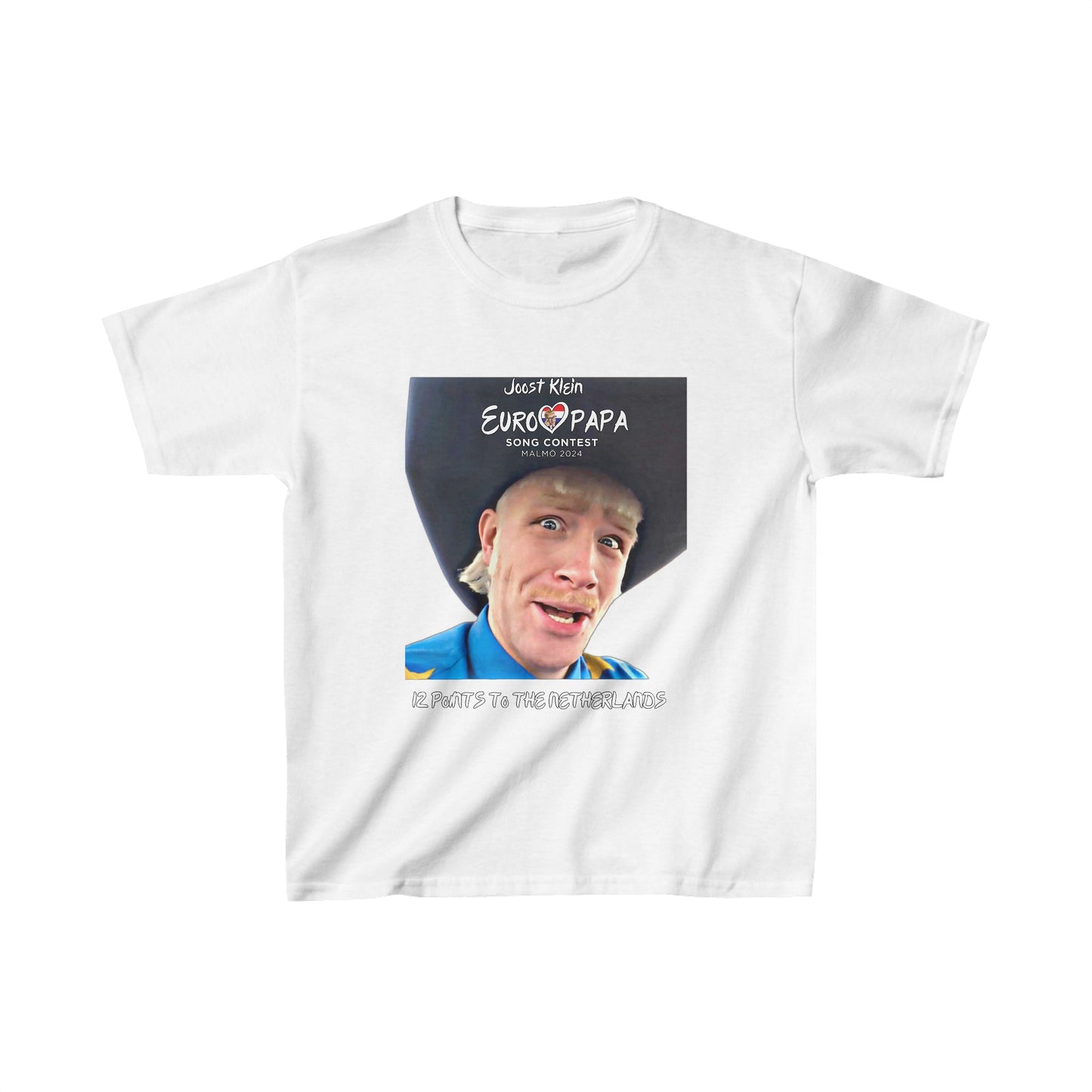 Kid sizes Joost Klein EuroPapa Song Contest 2024 t-Shirt