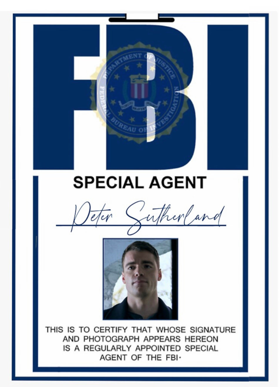 The Night Agent T-shirt(ships from EU) - FBI ID Badge Soft Cotton Jersey Tee(Unisex)