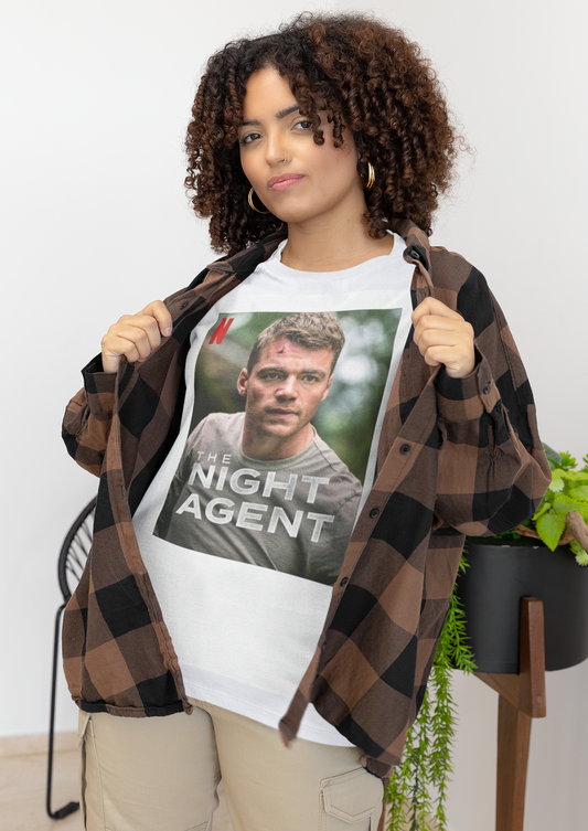 The Night Agent T-shirt(ships from EU) Soft Cotton Jersey Tee(Unisex)