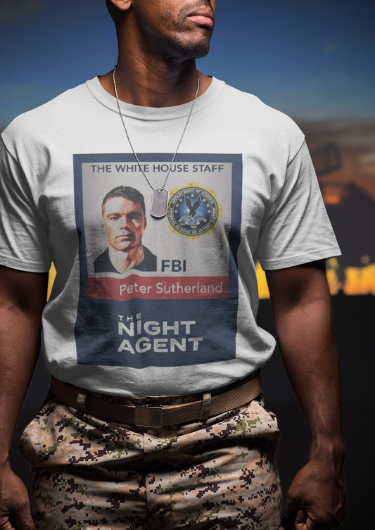 the night agent tshirt fbi pass