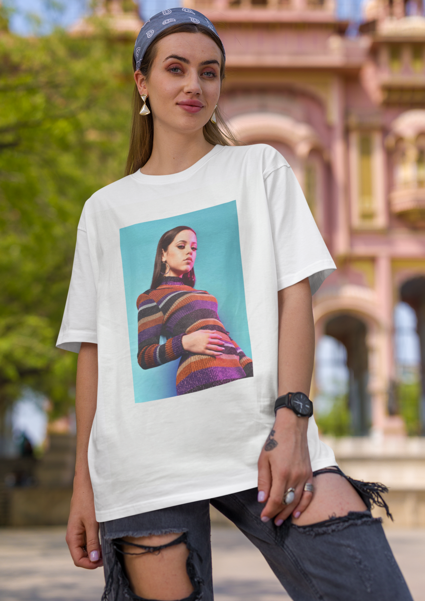 Jenna Ortega T-shirt(ships from USA) Soft Cotton Jersey Short Sleeve Tee(Unisex)