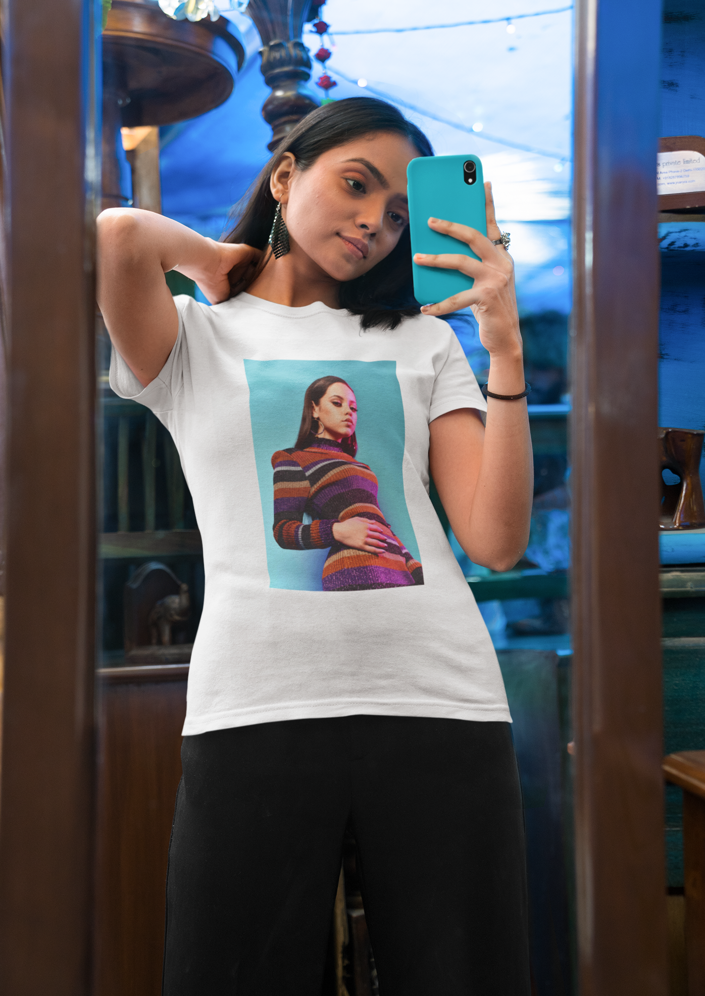 Jenna Ortega T-shirt(ships from EU) Soft Cotton Jersey Short Sleeve Tee(Unisex)