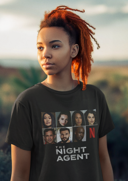 The Night Agent T-shirt(ships from USA) Soft Cotton Jersey Tee(Unisex)