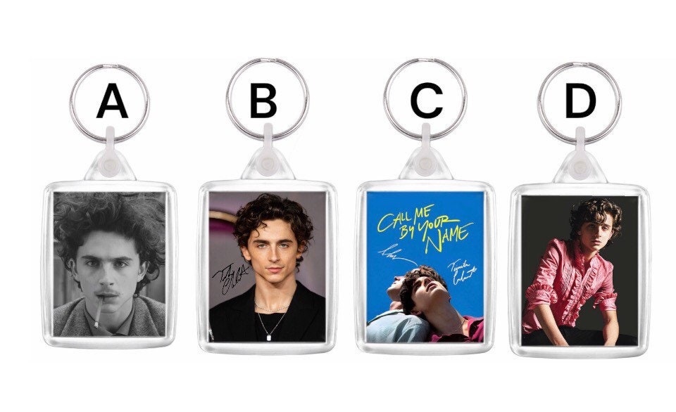 Create your own Timothée Chalamet keychain , possible combination with Armie Hammer