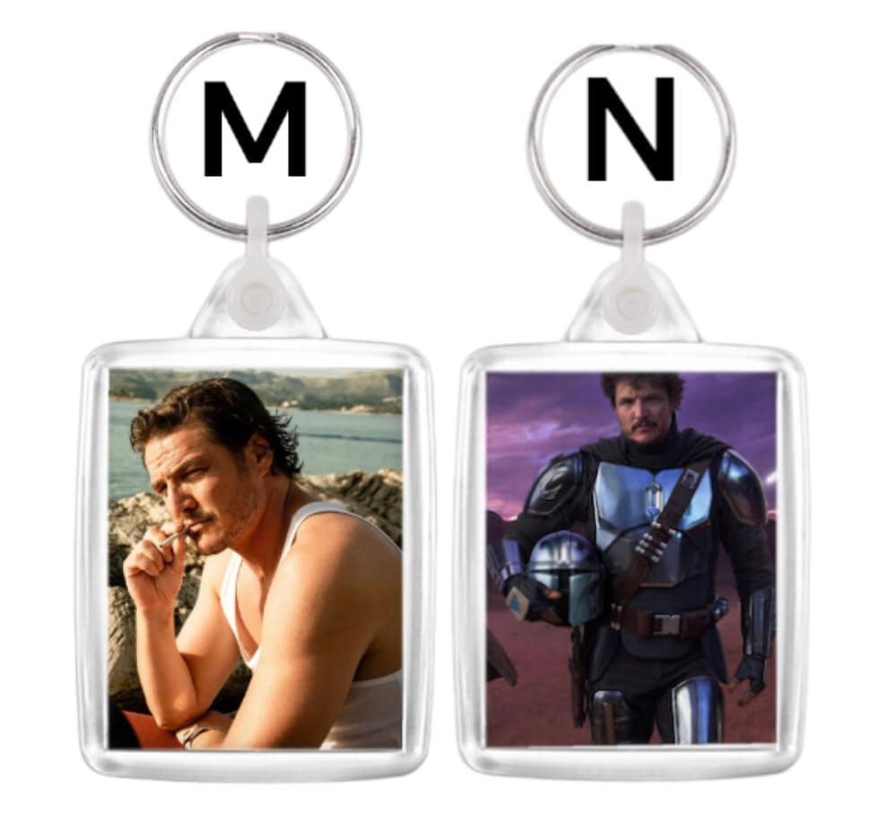 Create your Pedro Pascal, Mandalorian, Grogu keychain