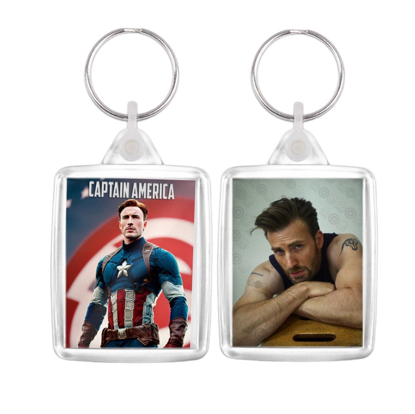 Chris Evans Captain America keychain