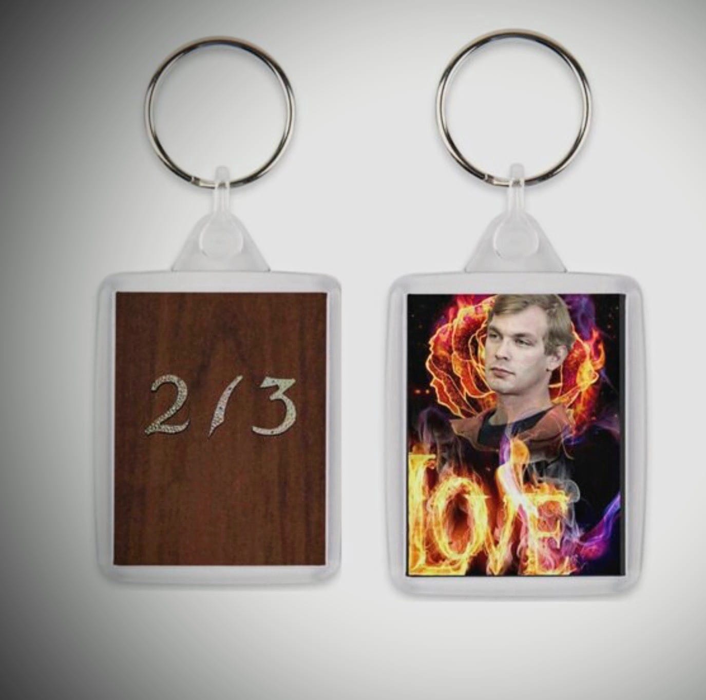 Jeffrey Dahmer keychain love on fire