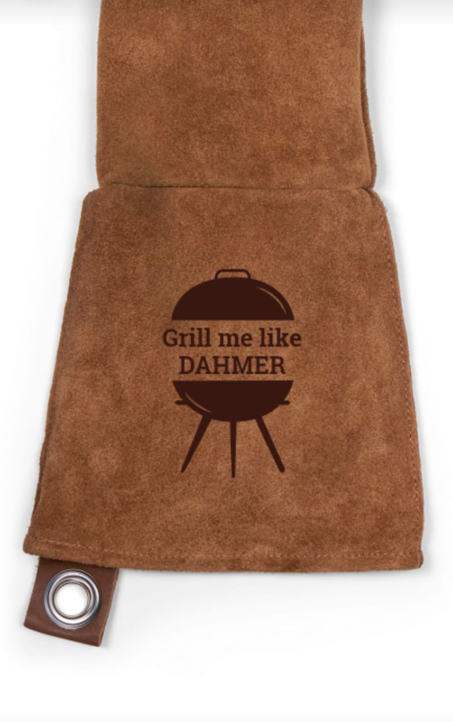 Jeffrey Dahmer Leather BBQ - oven gloves 'Grill me like Dahmer' or 'Chop me like Dahmer'